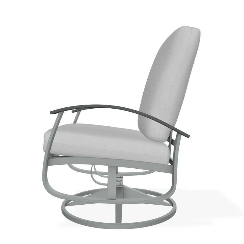 Belle Isle Outdoor Lounge Chair, Dazzle, Graphite