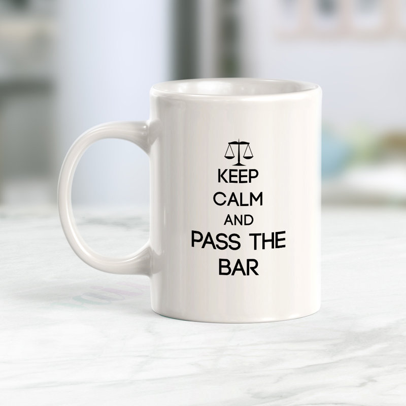 Grande tasse à café Dale, « Keep calm and pass the bar », 11 oz