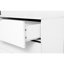 Commode de rangement blanche à 5 tiroirs avec roulettes - Armoire de rangement moderne