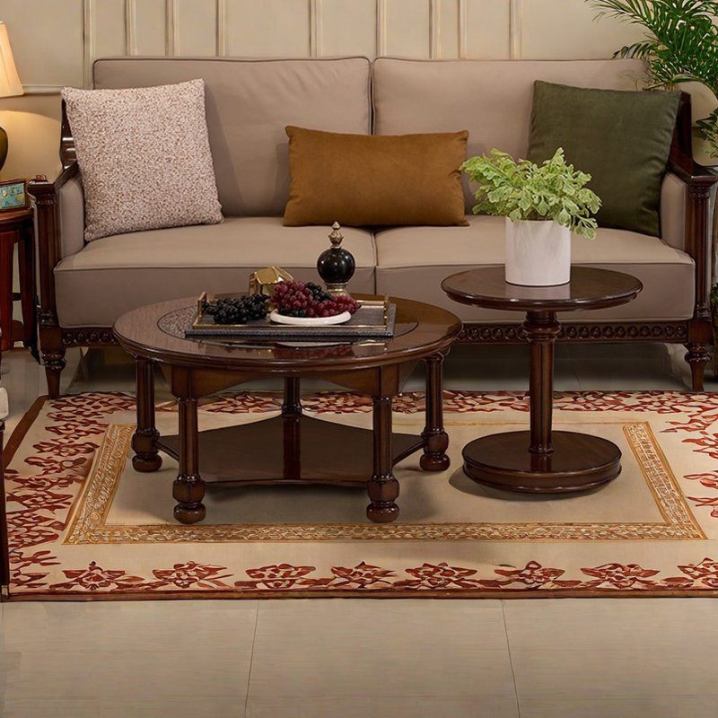 Simple retro solid wood coffee table