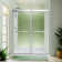 72'' - 76'' W x 76'' H Shower Door with Clear Glass