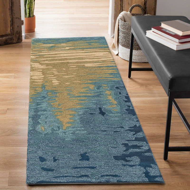 Tasley Wool Abstract Indoor Rug, Runner 2' x 7'5"