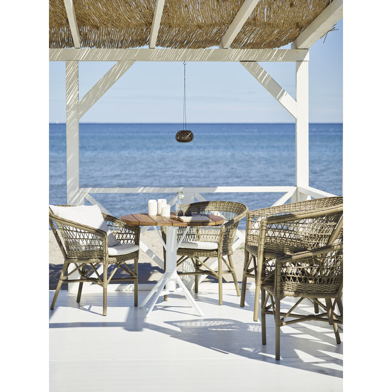 Georgia Garden Outdoor Dining Armchair, Tempotest White Revolution®