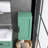 13.78 In. W Wall Mounted Bath Vanity Side Cabinet in Green