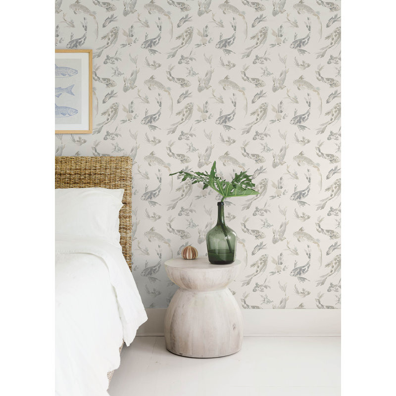 Papier peint Koi, Pierre