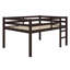Lit mezzanine en bois avec échelle-446802502
