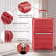 Ensembles de valises 4 pièces (14/20/24/28) Valise extensible légère et durable en PP