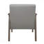 Chaise décorative - Siège capitonné à capitonnage capitonné gris de style Mid-Century