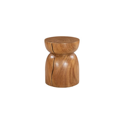 Wood Hourglass Stool