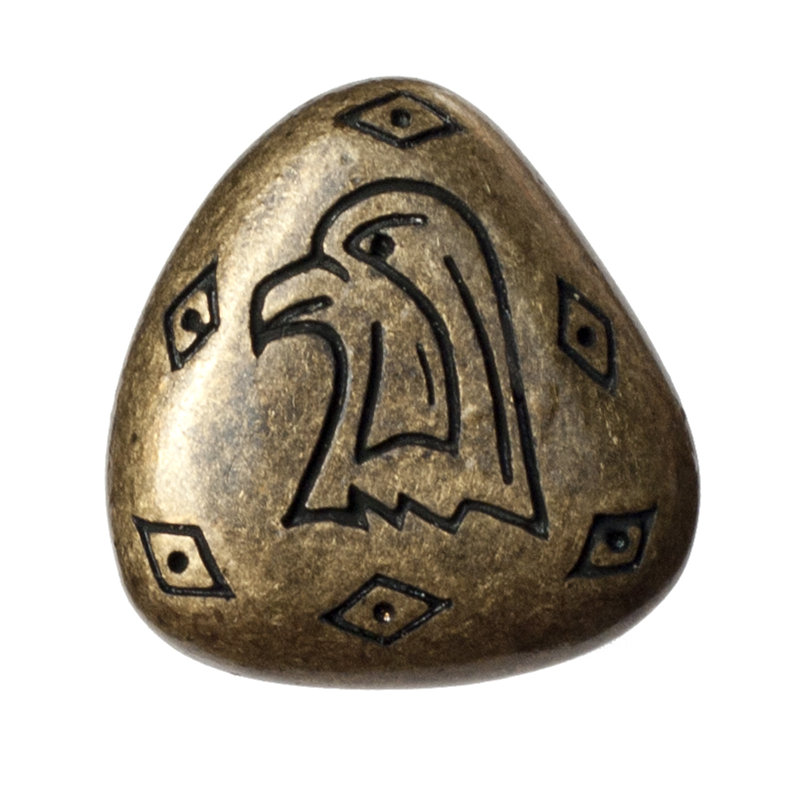 1" Triangular Novelty Knob, Brass