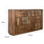 Commode large Eray, 6 tiroirs, design courbé, bois de manguier-112254069