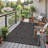 Modern Easy Jute 3x5 Washable Outdoor Patio Rug, Area Rugs for Entryway Kitchen Front Door, Washable Non-Slip Low Pile Indoor Carpet-129935101