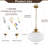 1 - Light Dimmable Glass Pendant Light