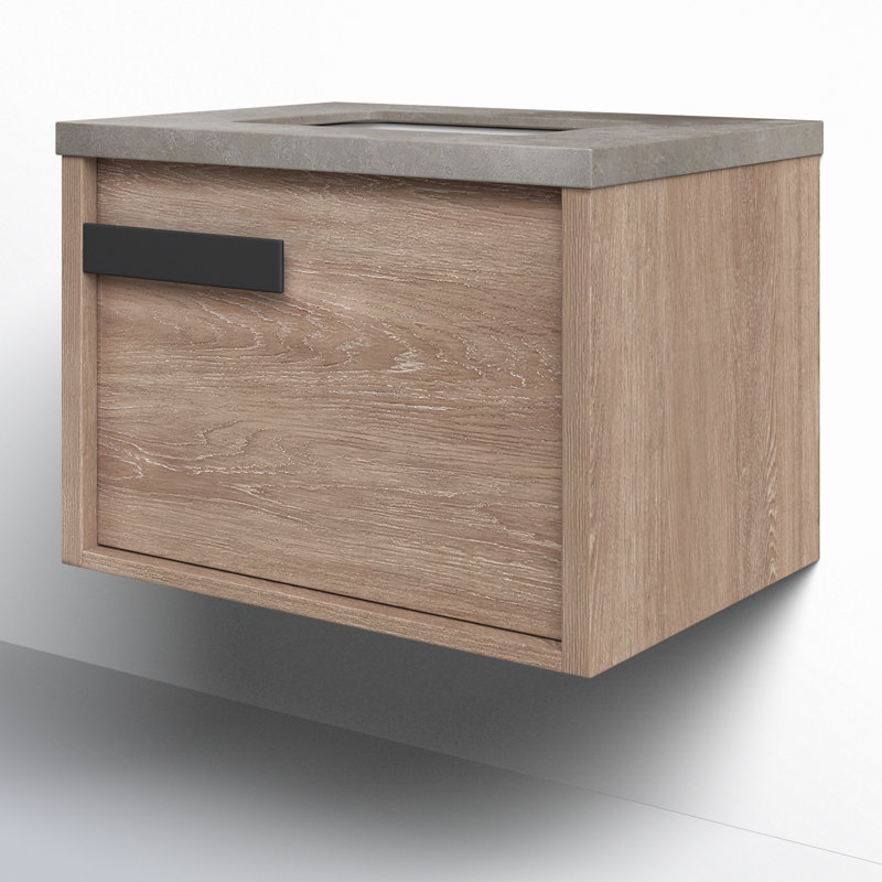 Ensemble de meuble-lavabo mural simple 30 po Andromeda