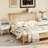 25.5 H Modern End Table, White Nightstand With Storage Drawer And Open Wood Shelf
