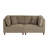 2 - Piece Upholstered Camel Corduroy Modular Sectional with Pillow Back and Solid Wood Legs-546966337