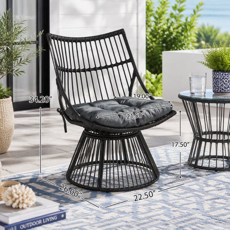 CHAISE ET TABLE D'APPOINT ELAINE
