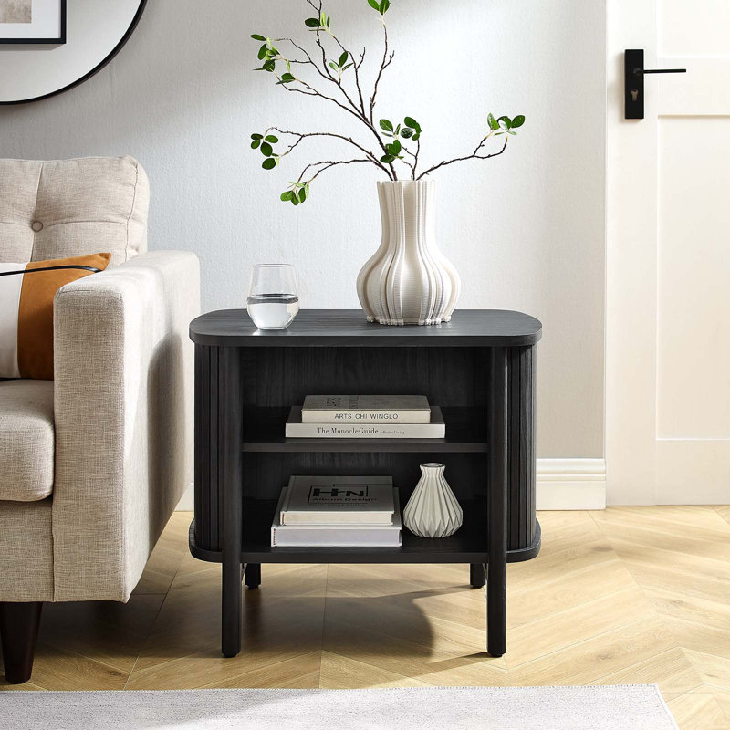 Table de chevet Modway Cadence, Noir