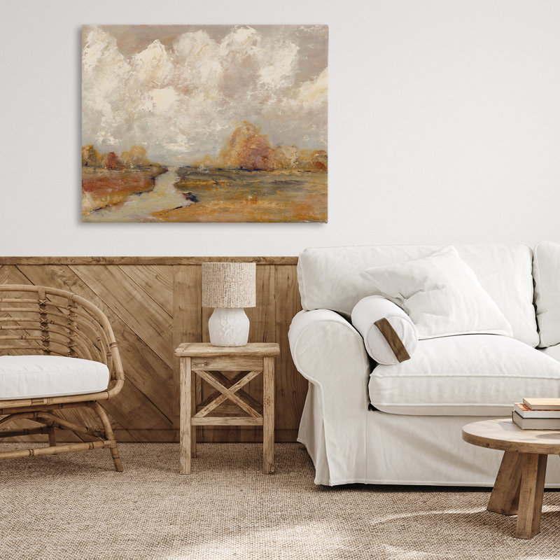 Toile de paysage doré, design par Amanda Hilburn, H 24 po x l 30 po