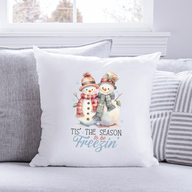 08 Sweet Christmas Polyester/Polyester Blend Reversible Throw Pillow, 20" x 20"