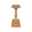 Console rétro avec placage en pin luxueux et pieds élégants en forme de vase, pour le salon, la salle d'étude, la chambre à coucher et le vestibule-114230545