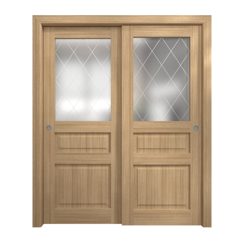 Portes coulissantes pour garde-robe coulissantes | Ego 5011 | Ensemble de quincaillerie Rails | Portes de garde-robe de chambre en bois massif