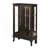 Curio Cabinet With Tempered Glass Doors, Lighted Display Cabinet With Mirrored Back Panel & Adjustable Shelves Perfect For Home Or Office (Light Bulb Included)