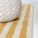 Isibeal Modern Classic Mitre Stripe Yellow/Ivory Rug