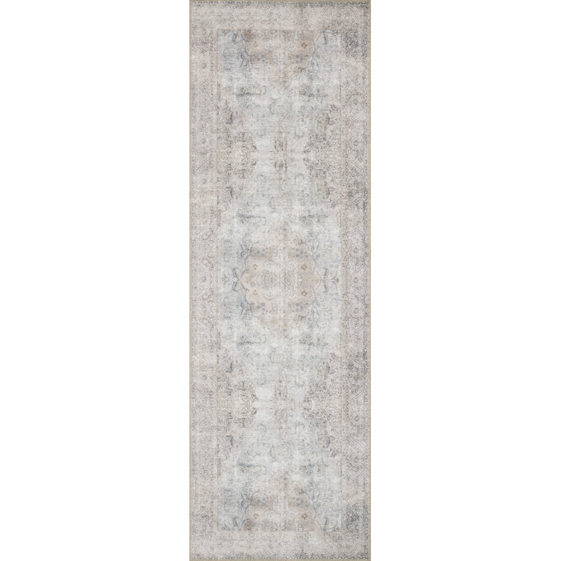 Dereck Hand Hooked Oriental Indoor Rug, Runner 2'6" x 7'6"