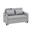 Canapé-lit convertible moderne de 56,9 po avec coussin de dossier réversible, poches latérales, deux ports USB et un support pour téléphone-249061702