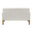 Canapé d'angle moderne beige chenille, dossier fixe, coussins d'assise réversibles, hauteur du colis : 44,5 cm, poids : 36,3 kg