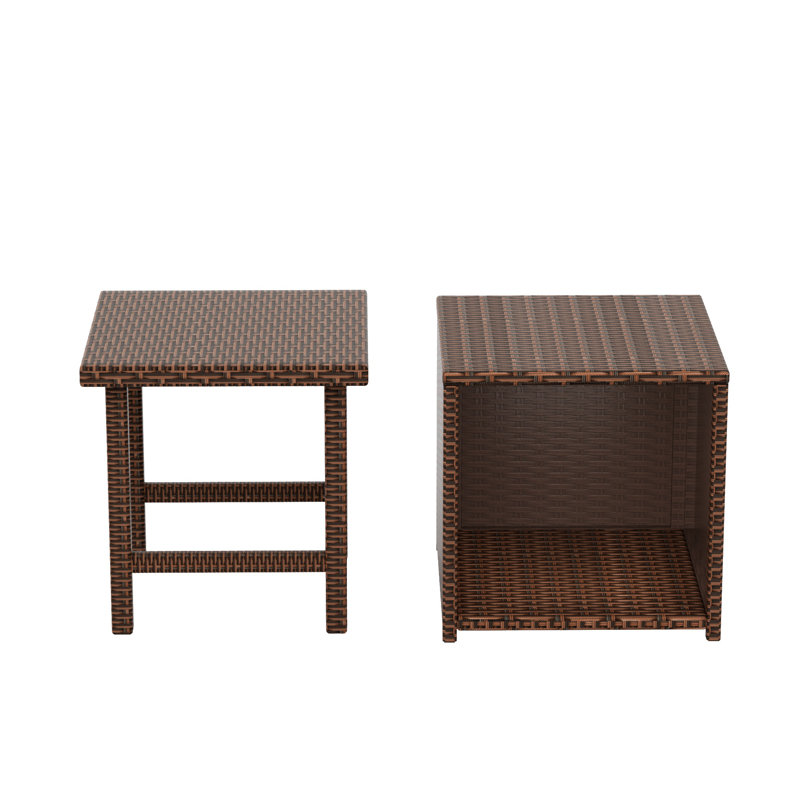 Table d'appoint Delano, Brun