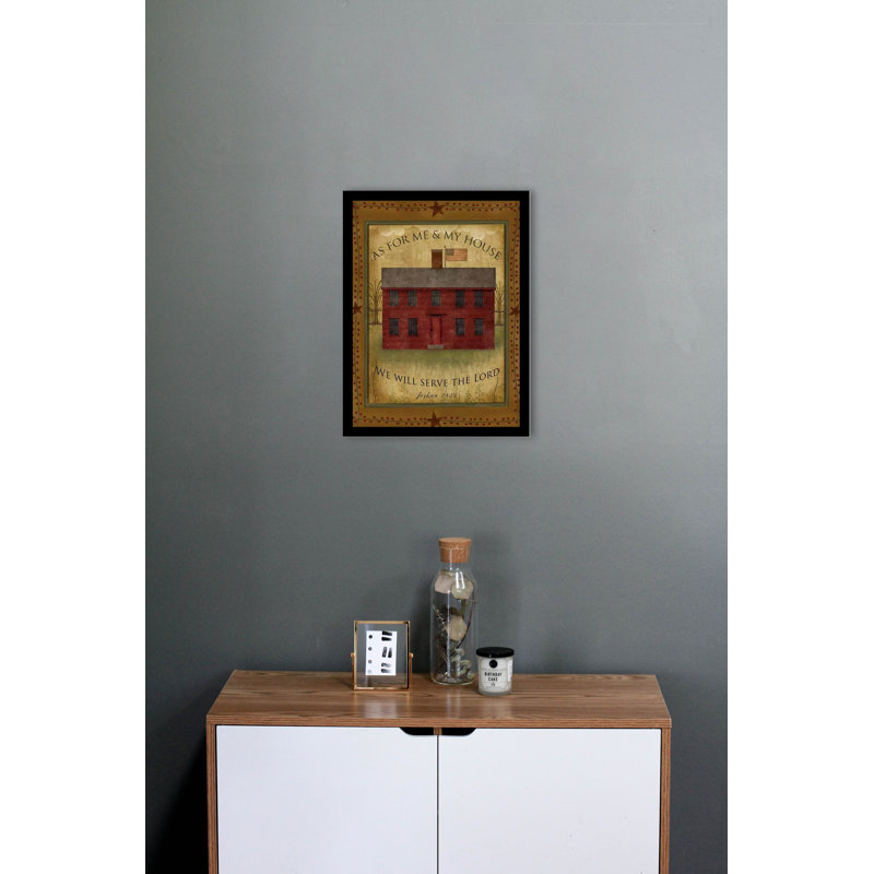 «Primitive House Poster», impression encadrée, H 32 po x l 24 po x P 1 po