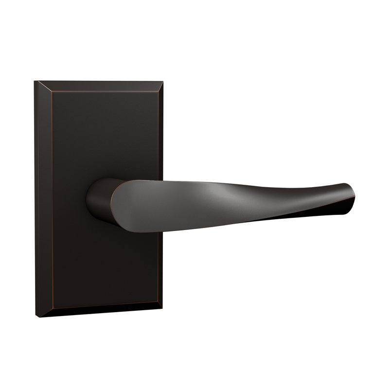 Faux levier Bravura 935-G1 sur rosette rectangulaire biseautée bronze huilé - LH