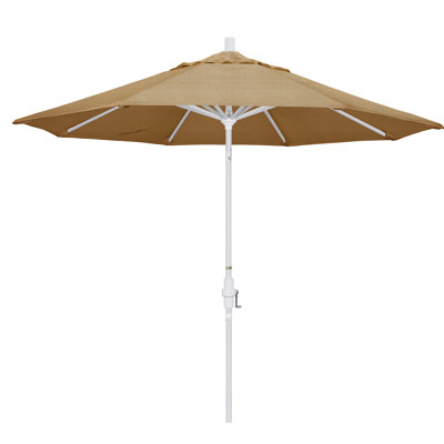 108 " W Octagonal Collapsible Sunbrella® Umbrella with Crank Lift Patio Umbrella