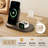 19.7" Nightstand With 2 Drawers & Open Shelf, Bedside Table With LED Lights & Outlets, End Table For Bedroom Or Living Room-136691654-140160563