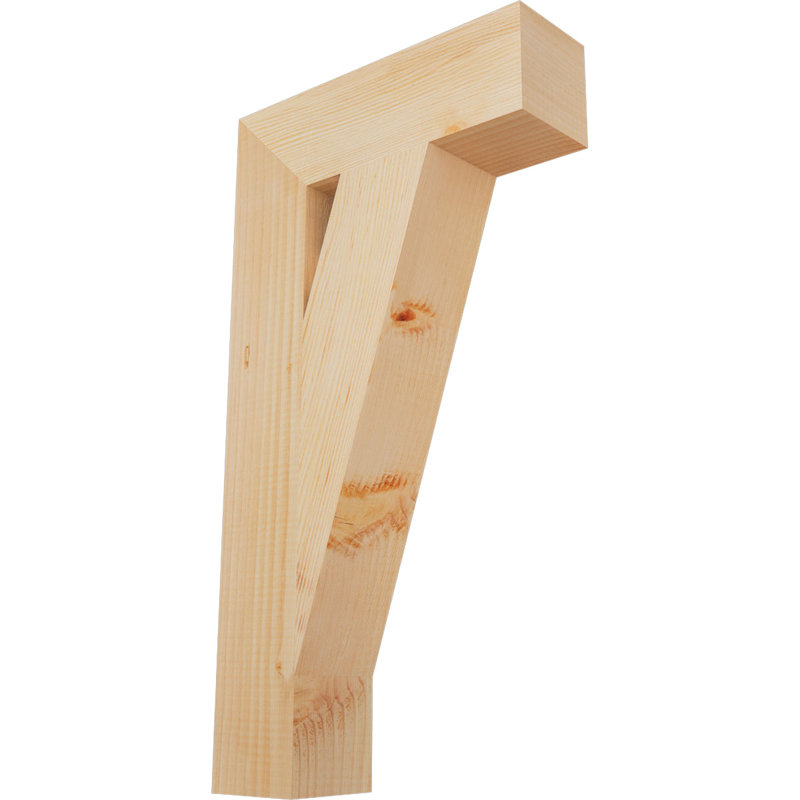 Support de bloc traditionnel, Douglas (lisse), H 26 po x l 4 po x P 14 po