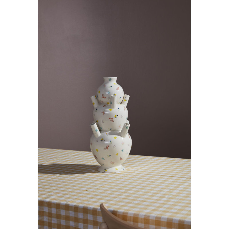 Vase Ditsy Tulipiere 8 "x 18"