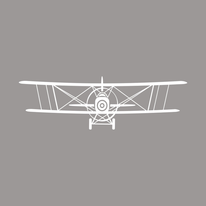 Airplane Non-Wall Damaging Wall Decal, White