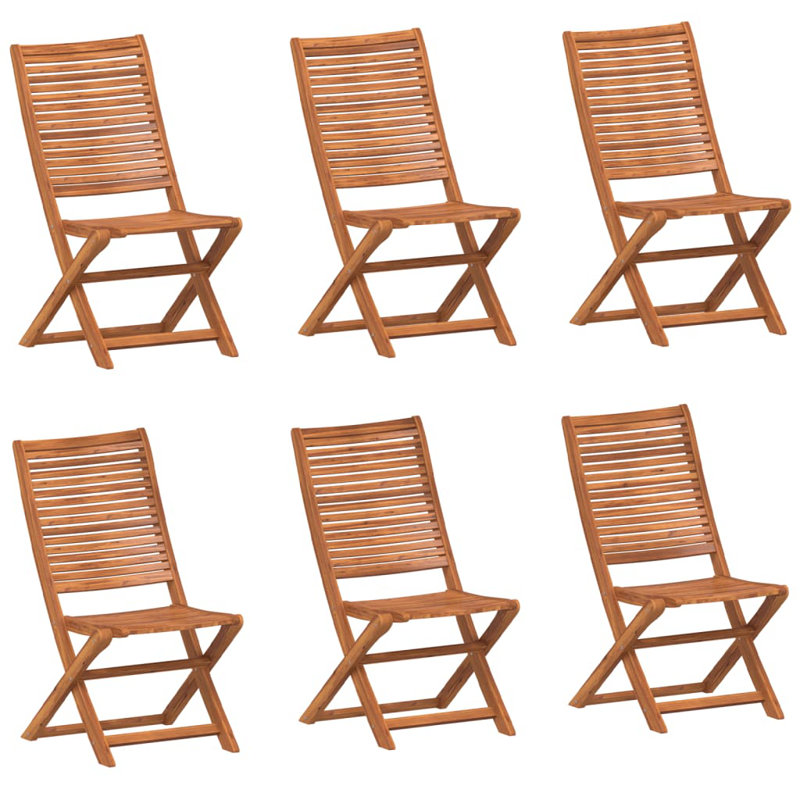 Solid Wood Garden Chair With Cushion Folding Chair Set