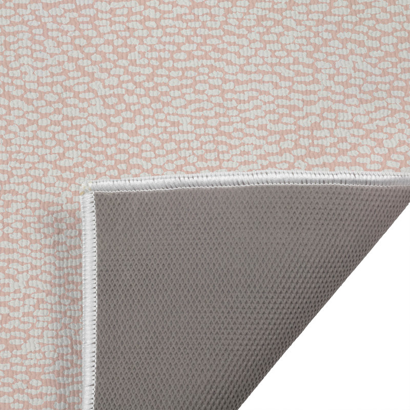 Tapis de toilette rectangulaire absorbant et antidérapant Twinkle Splat, 24" W x 17" L, Pink