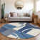 Premium Machine Washable Prisco Blue Rug