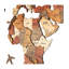 Creative 3d Three-Dimensional Wooden Map Wall Decoration-1998115696