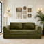 Canapé-lit pliant convertible 2-en-1, canapé-lit en velours côtelé moderne avec 2 * oreillers, causeuse modulaire rembourrée avec lit escamotable Futon-1024340329-1025101859