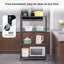 Tablettes de rangement pliables à 4 tablettes avec roulettes-2126362544