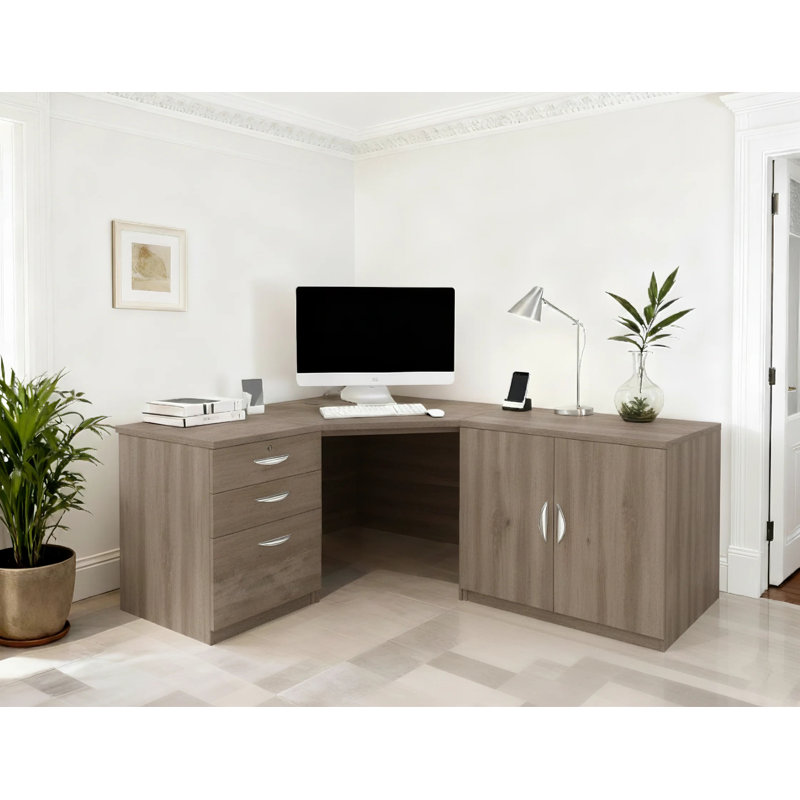 Corner Executive Desk, Grey Nebraska