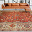 Tapis rouille / beige tissé à la main de haute qualité-72023347