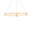 Clique 1 - Light Aged Brass LED Pendant With Alabaster Shade