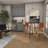 Markus Teak Wood Woven Leather Seat and Back Bar Stool with Beam Footrest-1241040558
