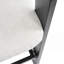 Tabouret de bar d'extérieur en aluminium Pula, chaise de bar, structure noire avec coussin gris, ensemble de 4-234554697
